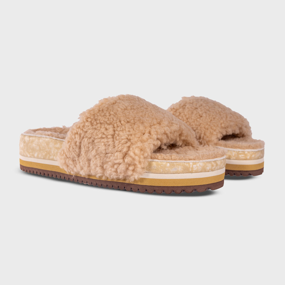The Cito Slide – Sand | Minimalist Cushioned Slide Sandal | Warm Neutral