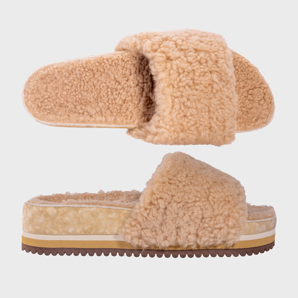 The Cito Slide – Sand | Minimalist Cushioned Slide Sandal | Warm Neutral