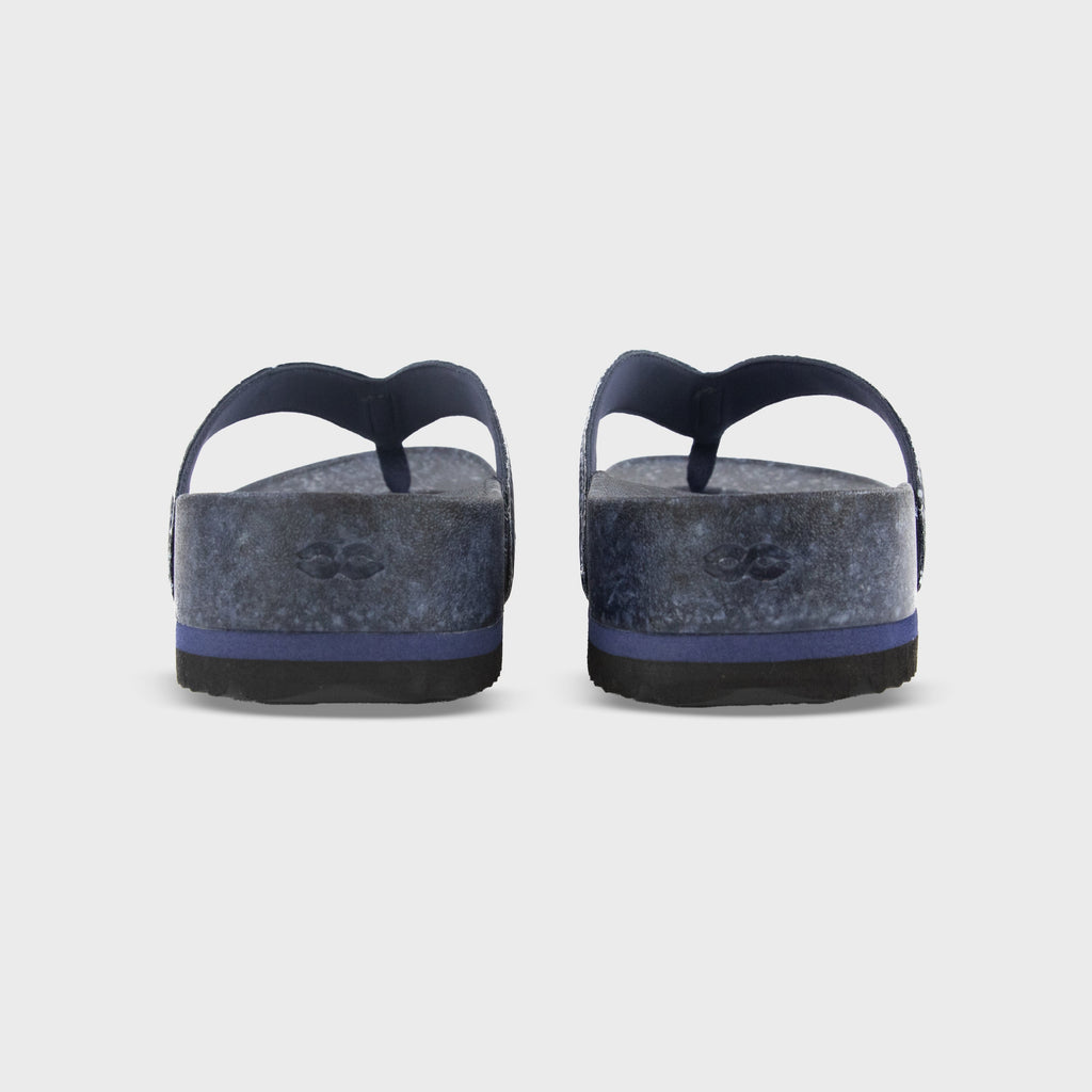 West Beach Flip Flop – Deep Blue Sea | Supportive Cushioned Flip Flop | Summer Style