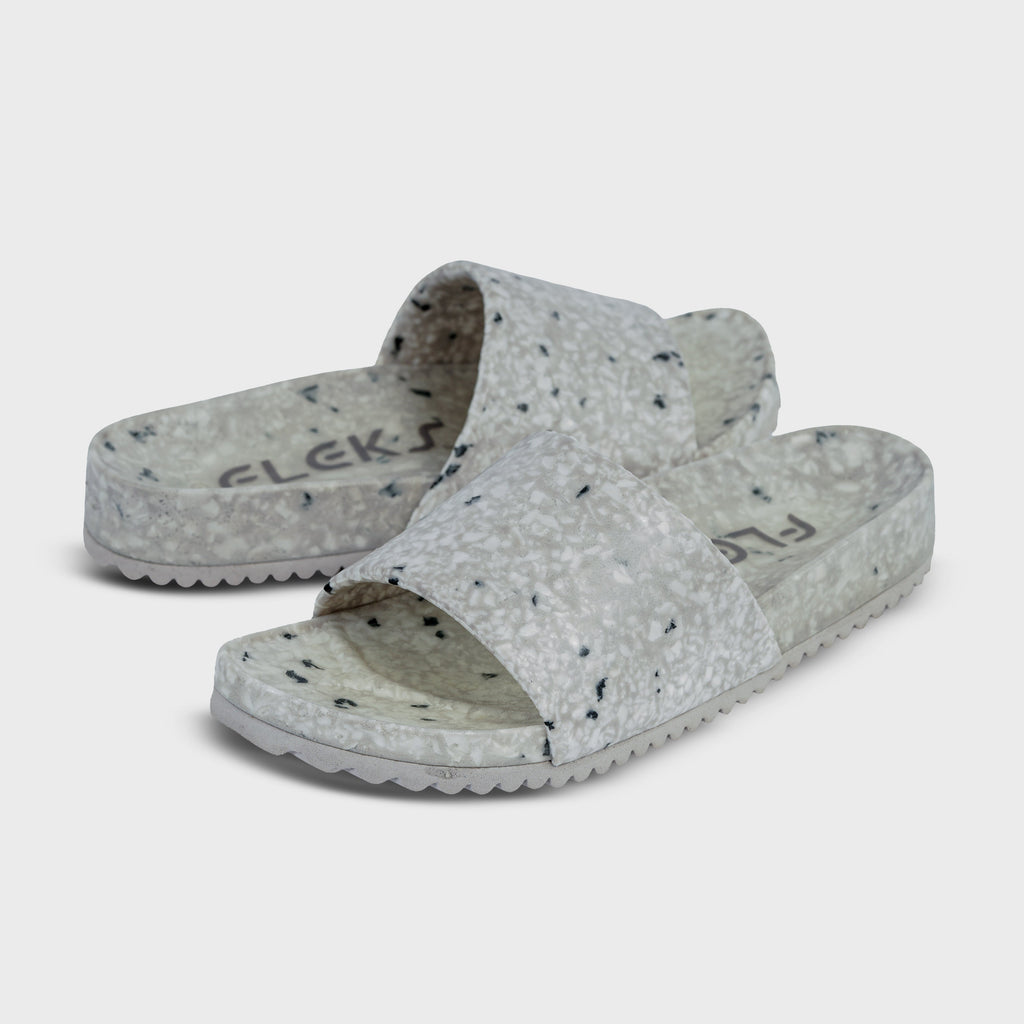 East Beach Slide – Cloudy Day | Supportive Cushioned Slide Sandal | Neutral Style