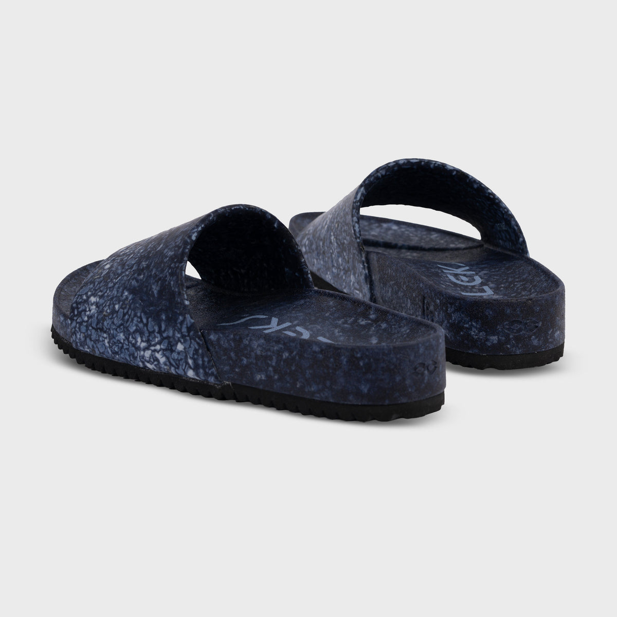 East Beach Slide – Deep Blue Sea | Supportive Cushioned Slide Sandal | Coastal Style