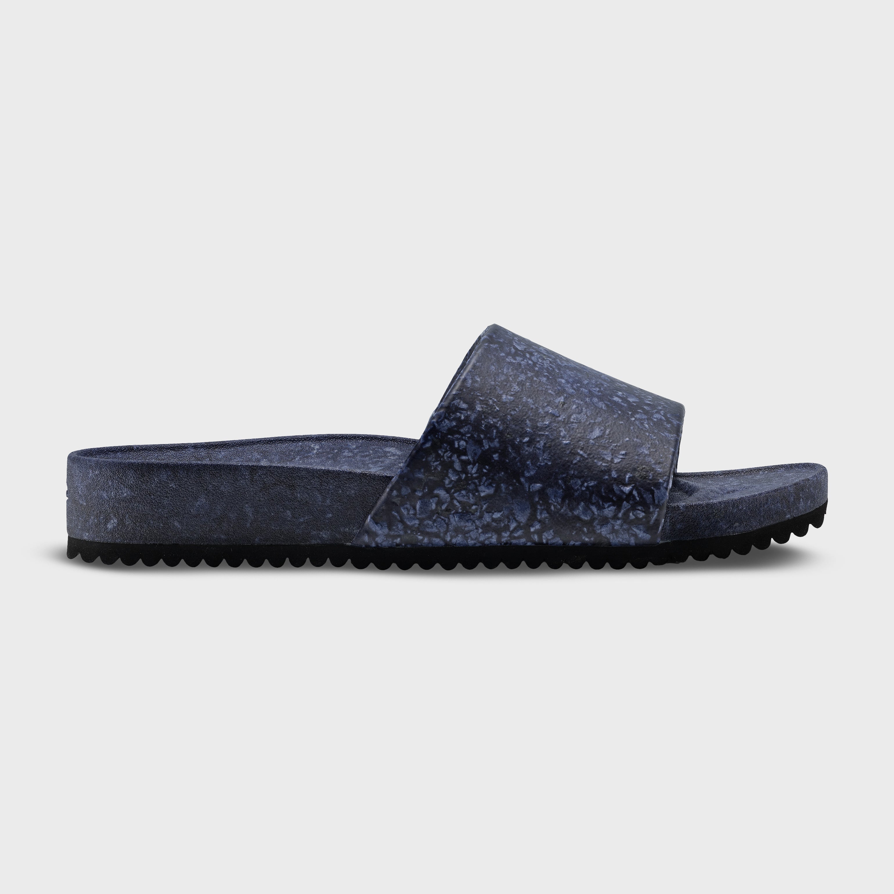 East Beach Slide – Deep Blue Sea | Supportive Cushioned Slide Sandal | Coastal Style