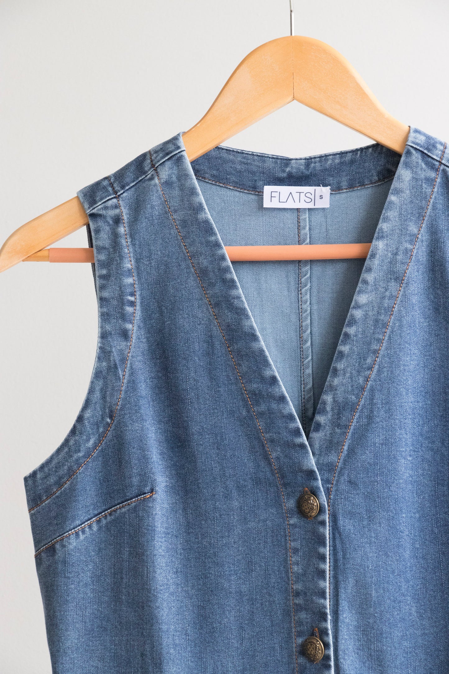 Top Chaleco Denim