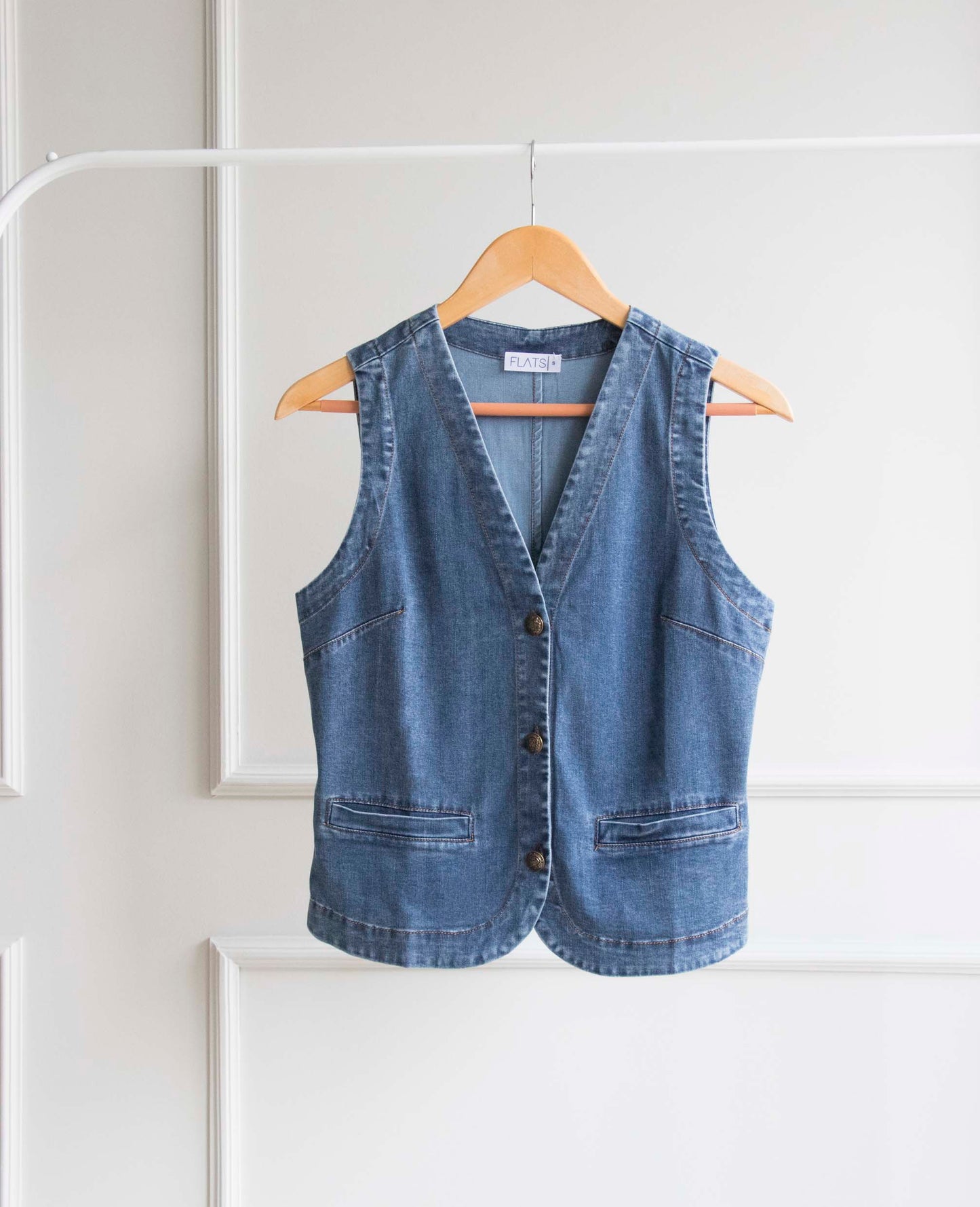 Top Chaleco Denim