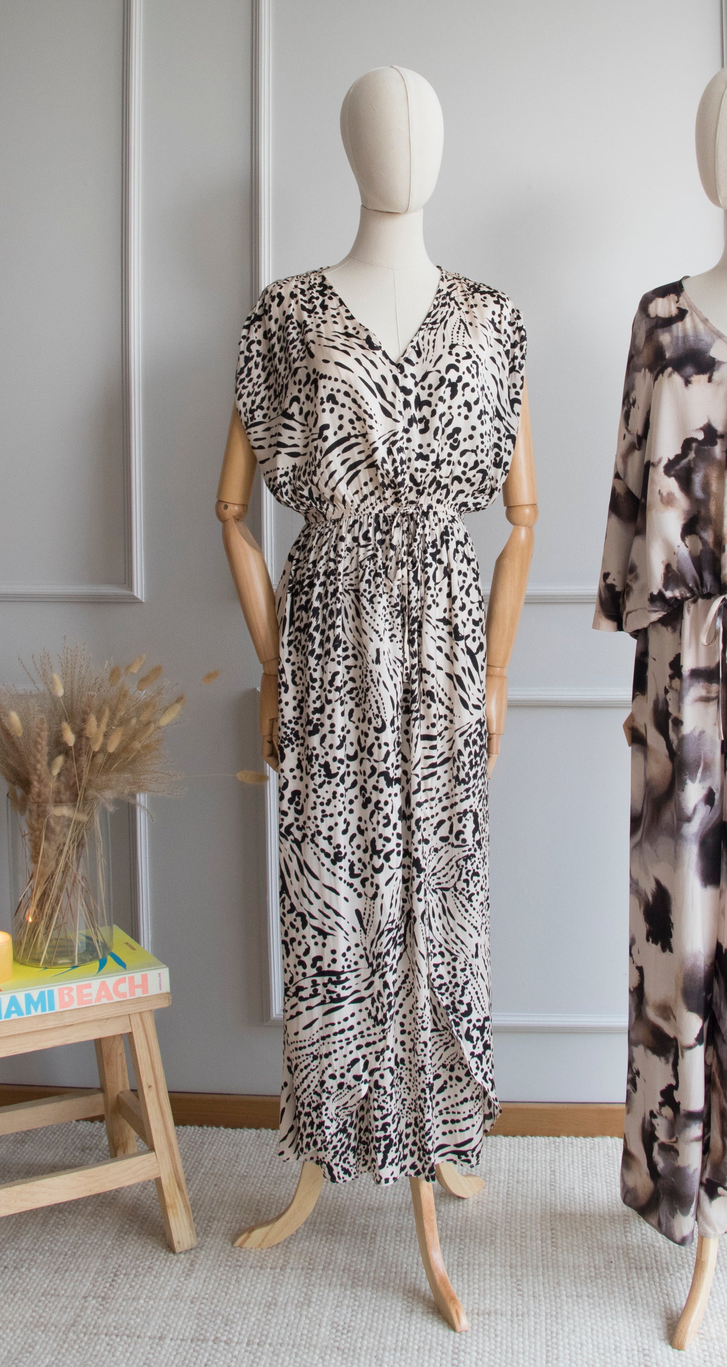 Vestido Print Animal Abstract