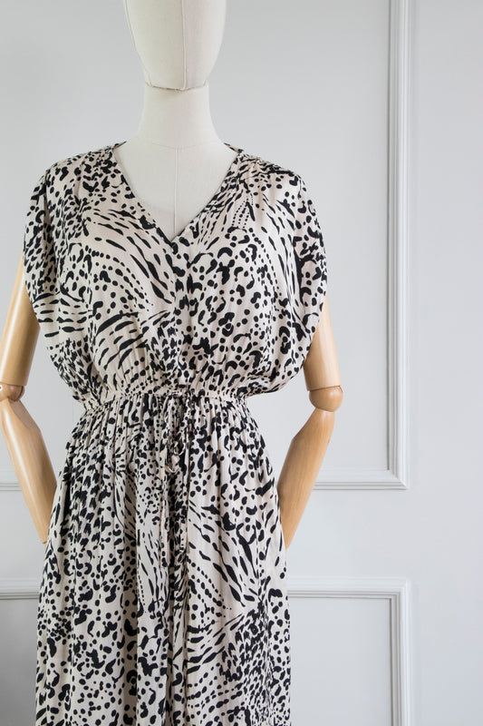 Vestido Print Animal Abstract