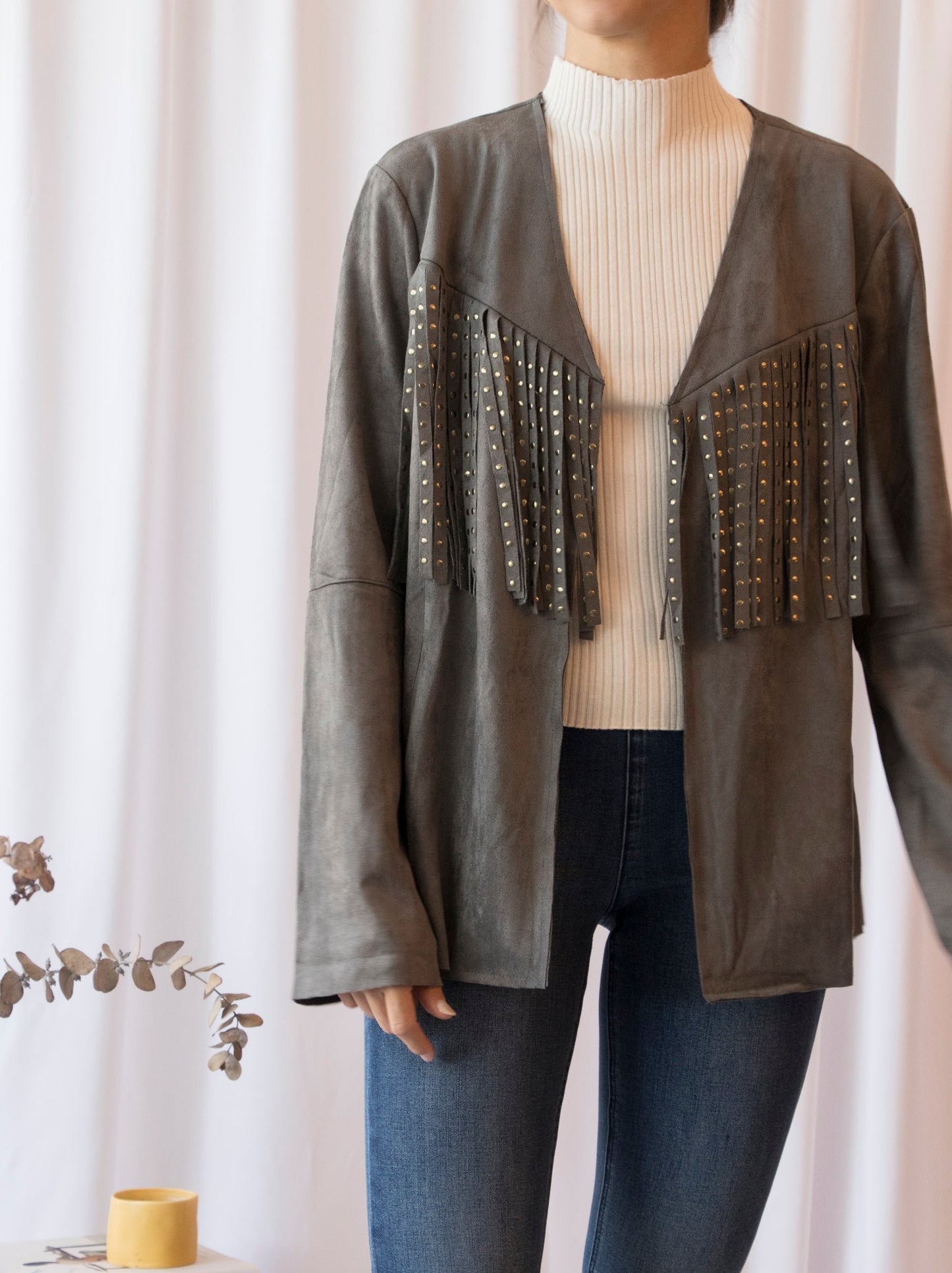 Chaqueta Suede and Bangs