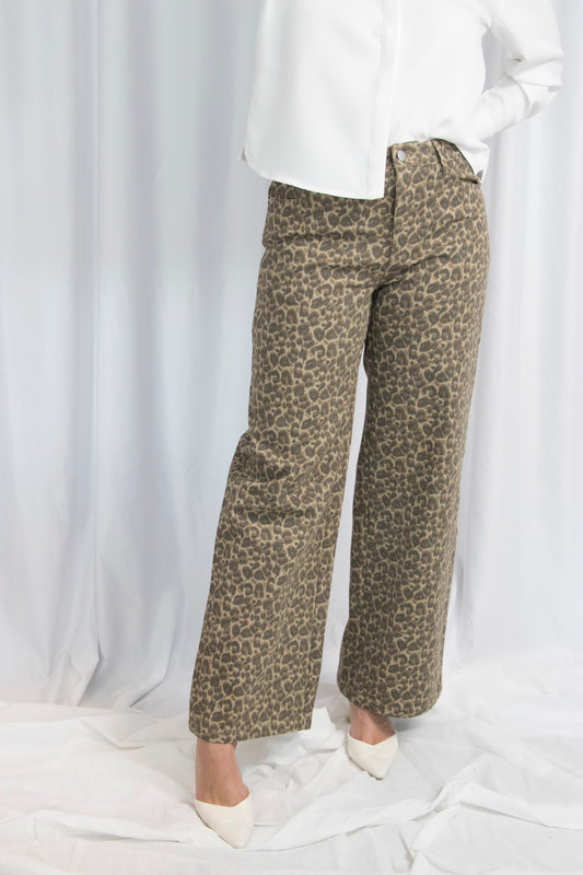 Jeans Print Leopardo