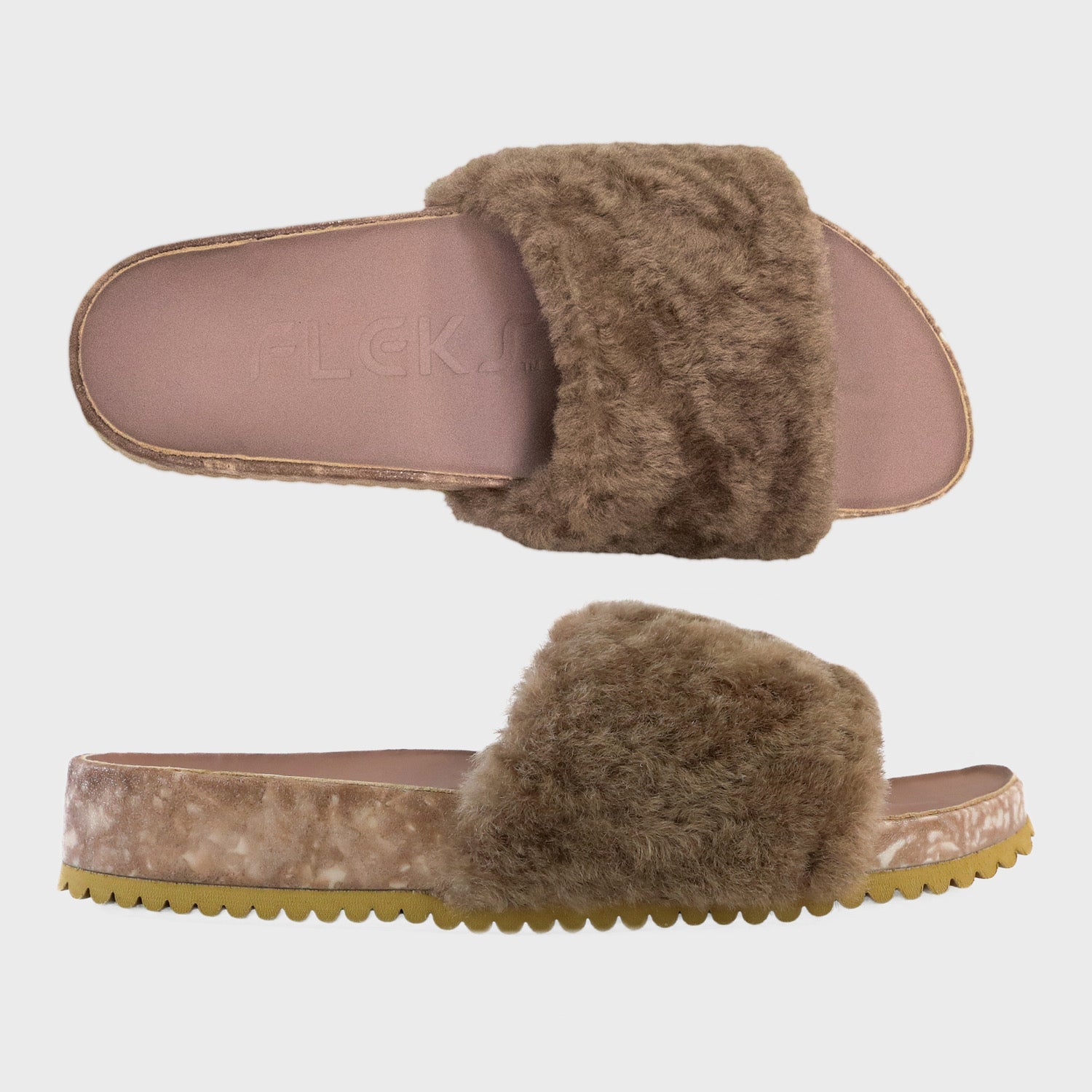 San Ysidro Slide – Blushed | Supportive Cushioned Slide Sandal | Neutral Coastal Style