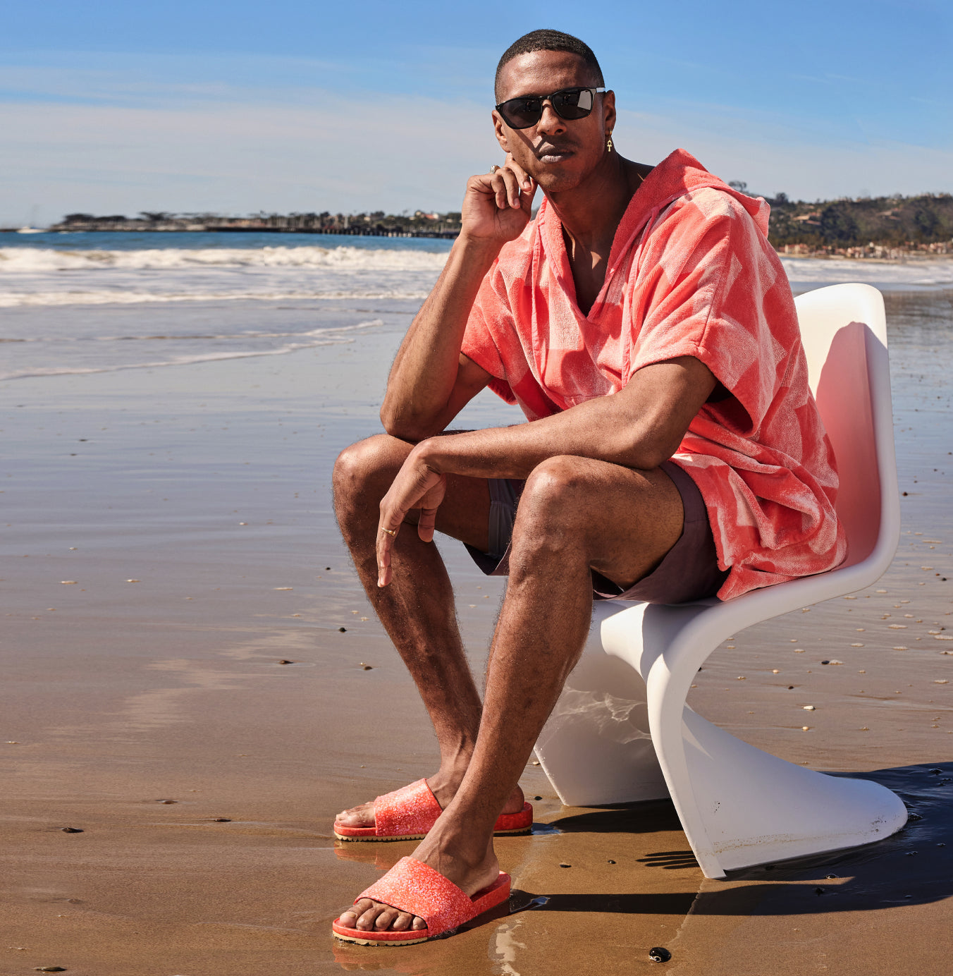 East Beach Slide – Starfish | Supportive Cushioned Slide Sandal | Coastal Style